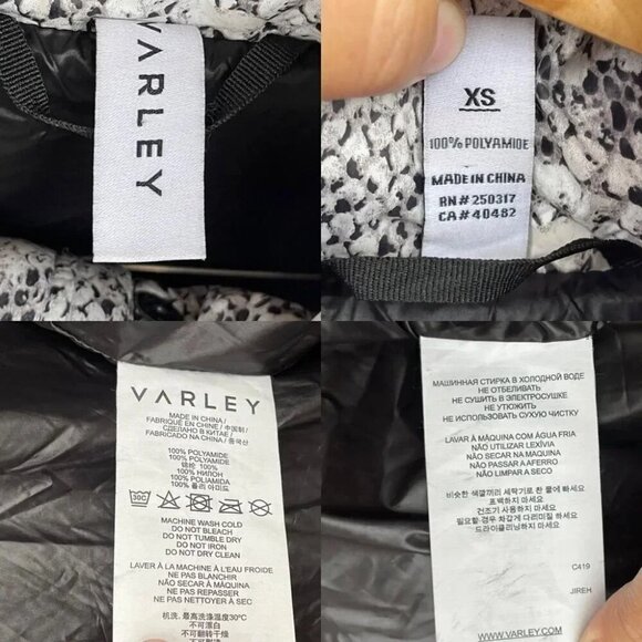 Varley Highland Puff Jacket Contrast Snake XS - Picture 16 of 16